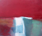 Röd Is 3, olja på duk, 60  x 70 cm
