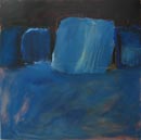 Sesam,  olja p&aring; duk, 60 x 60 cm 