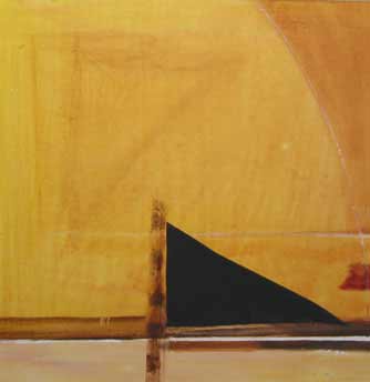 Three Ways Yellow, mixed media painting by Ryn